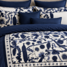 Navy Blue Chinoiserie Bedding Set