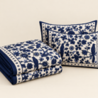Navy Botanical Bedding Set-3